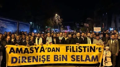 Amasya’da Binler Gazze İçin Yürüdü: “Zalimlere Karşı Öfkemizi Diri Tutmalıyız”