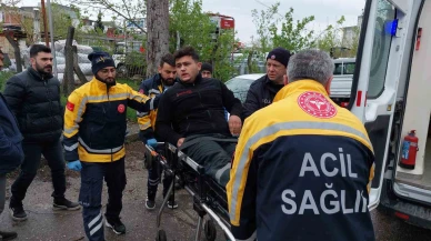 Motosiklet ile otomobil çarpıştı: 1 yaralı