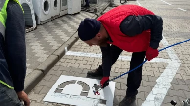 Taşova’da Trafik İçin Yol Çizgisi Hamlesi