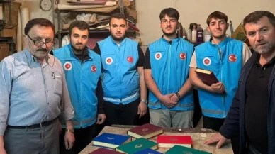 Gençler Yıpranmış Kur’anları Yeniden Hayata Döndürdü