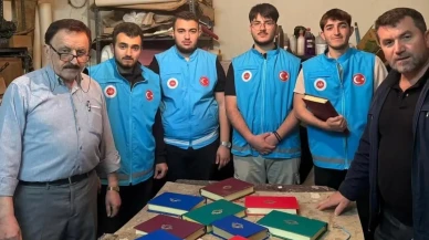 Gençler Yıpranmış Kur’anları Yeniden Hayata Döndürdü
