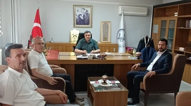 AK Parti Merzifon İlçe Başkanı Emre Keleş’ten İlçe Müftüsü Sebahattin Kesti’ye Ziyaret