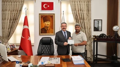 Şarklı Köyü Muhtarından Merzifon Belediyesi’ne Ziyaret