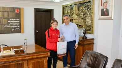 Türkiye Üçüncüsü Köse’den Kaymakam Karaaslan’a Ziyaret