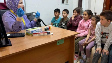 Direkli İlkokulu Öğrencilerine Ağız ve Diş Sağlığı Eğitimi Verildi