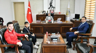 Türkiye Şampiyonu Görkem’e Kaymakam’dan Tebrik!