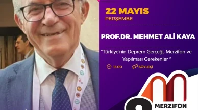Prof. Kaya, Merzifon’a geliyor