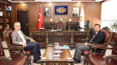 Daire Başkanı Muammer Şahin’den Amasya İl Müftüsü Hamza Bayram’a Nezaket Ziyareti