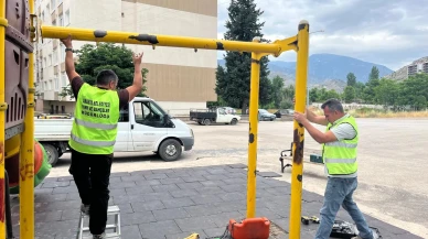 Amasya Belediyesi’nden Örnek Davranış: 55 Evler Mahallesi’ne Yeni Salıncak Kuruldu