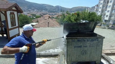 Amasya’da Konteynerlere Hijyen Çıkarması!