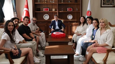 Kistre Filmi Ekibi Amasya Valisi Önder Bakan’ı Ziyaret Etti