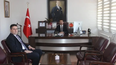 Ziraat Bankası Göynücek Şube Müdürü Volkan Kantar’dan Kaymakam Demirgül’e Ziyaret