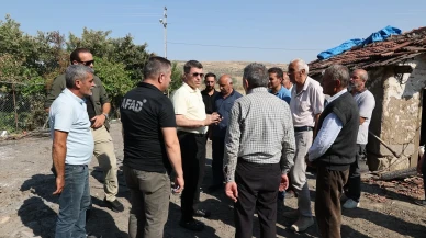 Vali Bakan, Yangın Mağduru Aileyi Yalnız Bırakmadı!