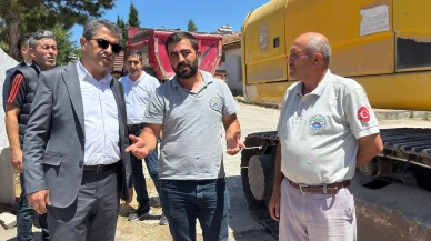 Başkan Rıfat Uzun, Pazar Mahallesi’nde Kilit Parke Öncesi Çalışmaları İnceledi