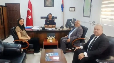 Merzifon Belediyesi’nden İlçe Jandarma Komutanı Uğur Temelci’ye Hayırlı Olsun Ziyareti