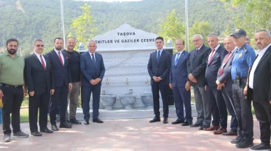 Taşova’da Şehitler ve Gaziler Çeşmesi Hizmete Açıldı