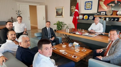 Halk Bankası Merzifon Şube Müdürü Koçur TSO’yu Ziyaret Etti