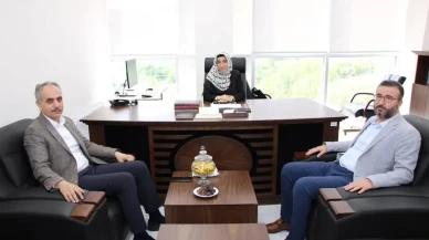Amasya İl Müftüsü Bayram’dan Müftü Yardımcısı Güngör’e Hayırlı Olsun Ziyareti
