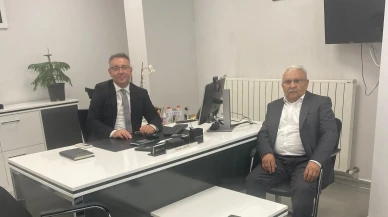 Göynücek Belediye Başkanı Kemal Şahin’den Halk Bankası Müdürü Serkan Uçar’a Ziyaret