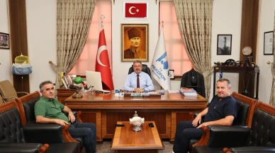 Başkan Alp Kargı Belediyede Konuklarını Ağırladı