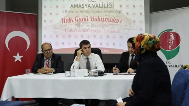 Amasya Valisi Önder Bakan, Halk Günü Toplantısında Vatandaşlarla Buluştu