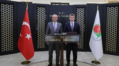 Giresun Valisi Serdengeçti’den Amasya Valisi Bakan’a Nezaket Ziyareti