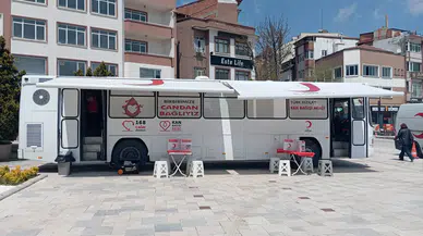 Türk Kızılay'ı Merzifon'da Bağışçılarını Bekliyor