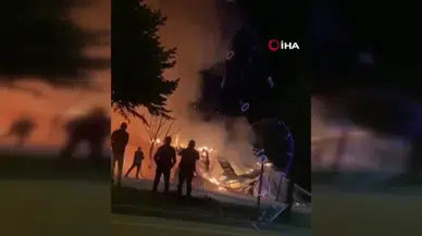 Amasya’da Korkutan Yangın!