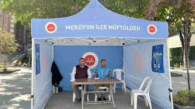 Merzifon’da Diyanet Vakfı’ndan Kurban Bağış Stantları