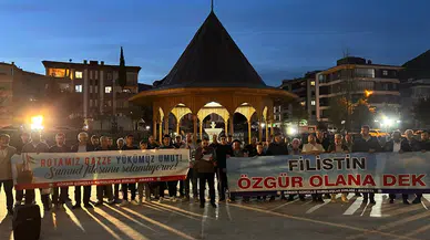 Amasya’da Filistin’e Destek Sesi