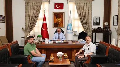 Merzifon Belediyesi’nde Dostane Ziyaret