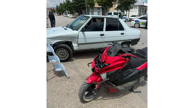 Merzifon'da Kavşakta Kaza: 1 Kişi Yaralandı
