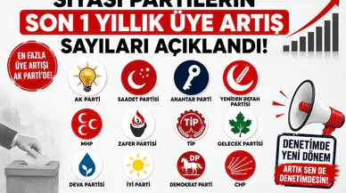 Siyasi Partilerin Üye Karnesi Açıklandı! En Fazla Üye Kazanan ve Kaybeden Partiler Belli Oldu