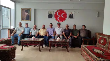 Taş Medreseli İbrahim Ovalı’dan MHP Merzifon’a Hayırlı Olsun Ziyareti