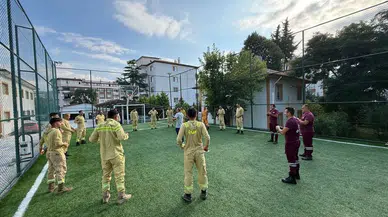 Amasya’da Yangına Karşı Hem Eğitim Hem Nöbet!