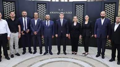 MHP Amasya'nın Yeni Yönetimi Vali Bakan’ın Makamında