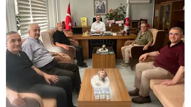 Faruk Kaplan ve Esnaflardan Müftülüğe Ziyaret