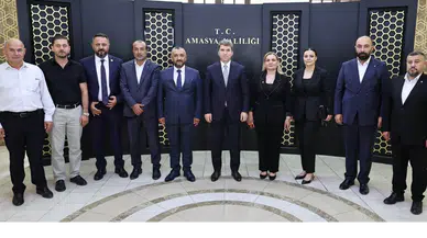 MHP Amasya'nın Yeni Yönetimi Vali Bakan’ın Makamında