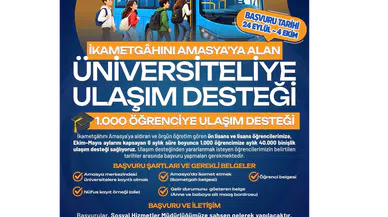 Amasya’da Üniversitelilere Büyük Destek