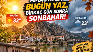 Amasya’da Hava Bir Gecede Değişecek!