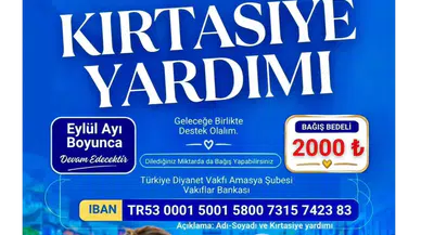 Amasya’da Eğitime Destek Çağrısı
