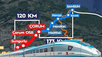 Hızlı Tren Merzifon Üzerinden Samsun’a Uzanacak: Ankara-Samsun 2,5 Saate Düşecek