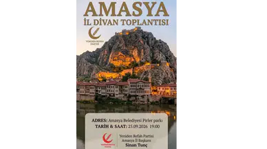 Amasya’da Yeniden Refah İl Divanı Toplanıyor! Tarih ve Saat Belli Oldu