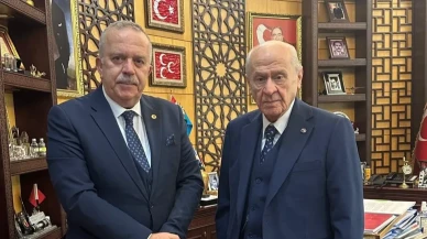 Rektör Turabi, Bahçeli ile Bir Araya Geldi