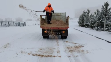 Merzifon Belediyesi’nden Kar ve Buzla Mücadelede
