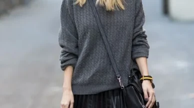 Kazak ve Etek Kombinleriyle Şıklığın En Sıcak Hali