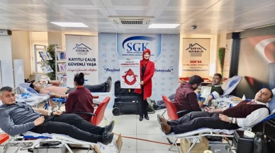 Amasya SGK’da Gönüllü Kan Bağışı