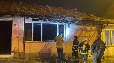 Geceyi alevler aydınlattı!