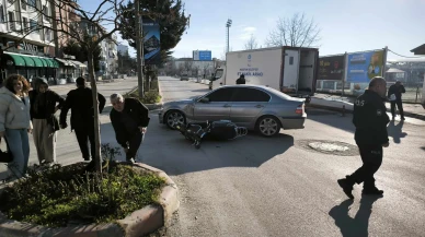 Merzifon’da Cadde Ortasında Çarpışma! 2 Yaralı!