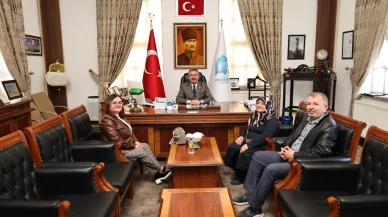 Başkan Misafirlerini Ağırladı
